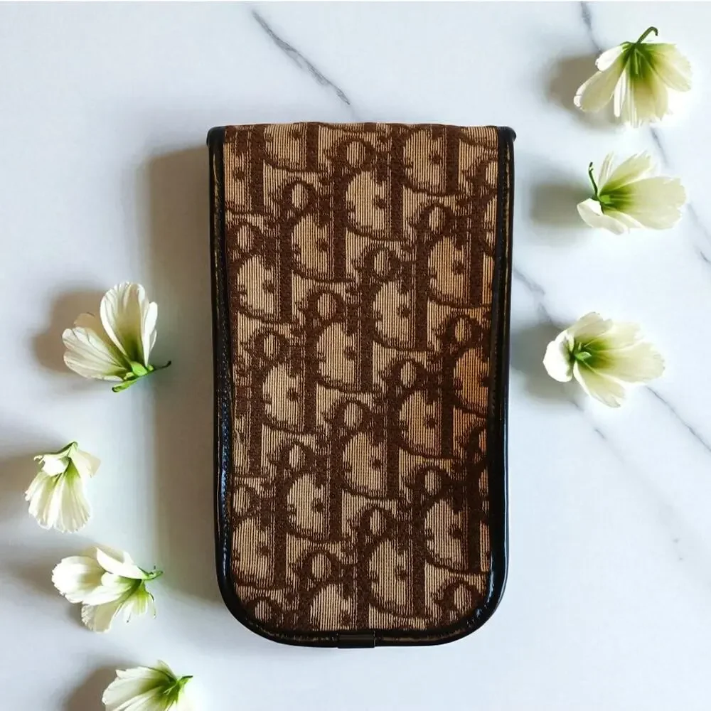 FLASH SALE Christian Dior Lady Dior Vintage Eyeglass & Accessory Case Jacquard